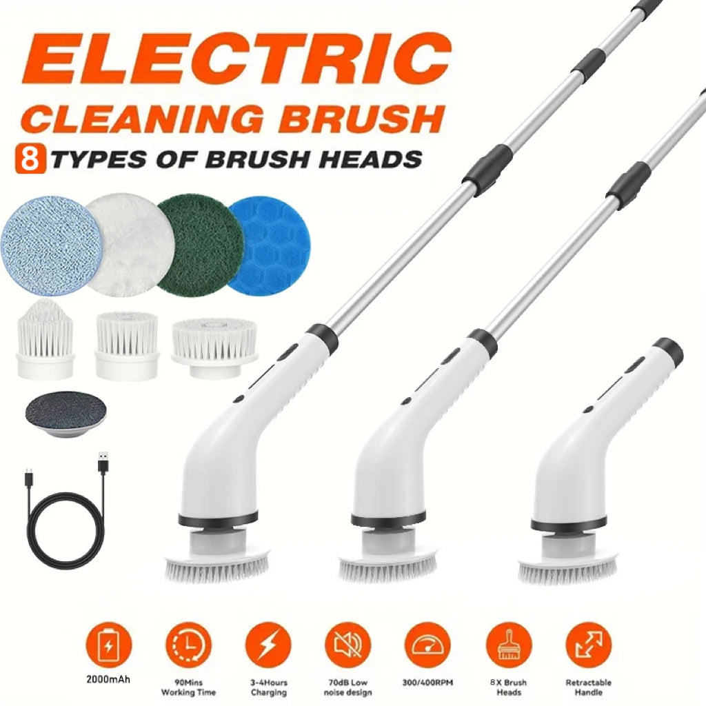 Scruvo Clean™ Cordless Electric Cleaning Scrubber