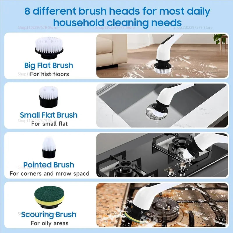 Scruvo Clean™ Cordless Electric Cleaning Scrubber